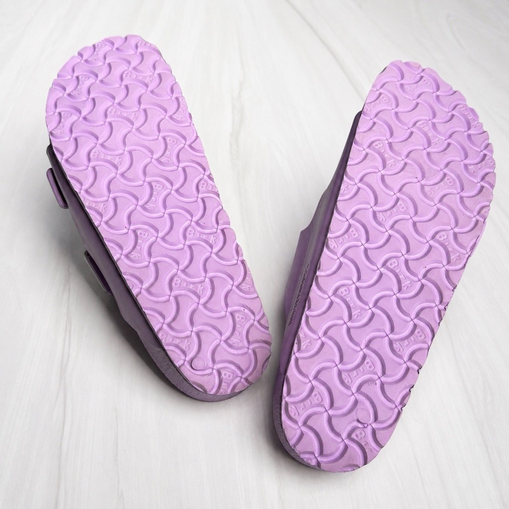 Birkenstock Arizona EVA Sandals 41 Womens 10 Mens 8 Lavender Purple White Buckle - Picture 4 of 16